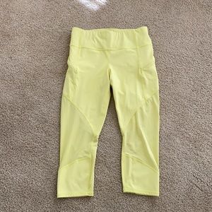 Athleta Yellow Leggings